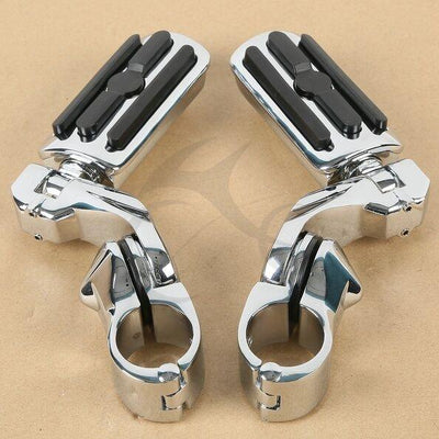 1.25" Adjustable Highway Short Mount Foot Pegs Footpeg Fit For Harley Touring - Moto Life Products