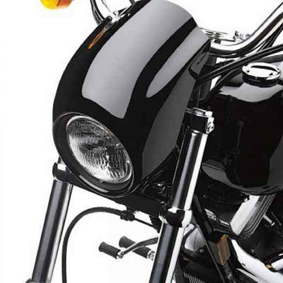 Black Headlight Cowl Fairing Mask For Harley Sportster FX Dyna XL 883 1200 Cafe - Moto Life Products