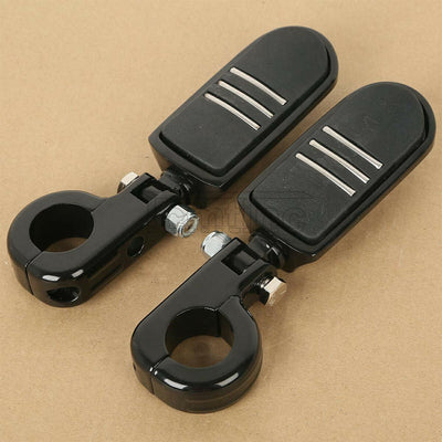 Black 1.25" Pegstreamliner Highway Engine Guard Footpegs Pegs Mount For Harley - Moto Life Products