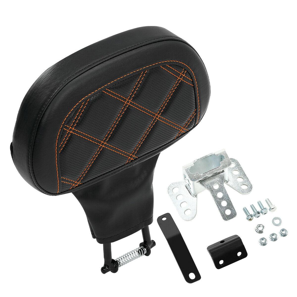 Driver Backrest Pad Fit For Harley Touring Street Glide Road Glide 1988-2022 - Moto Life Products