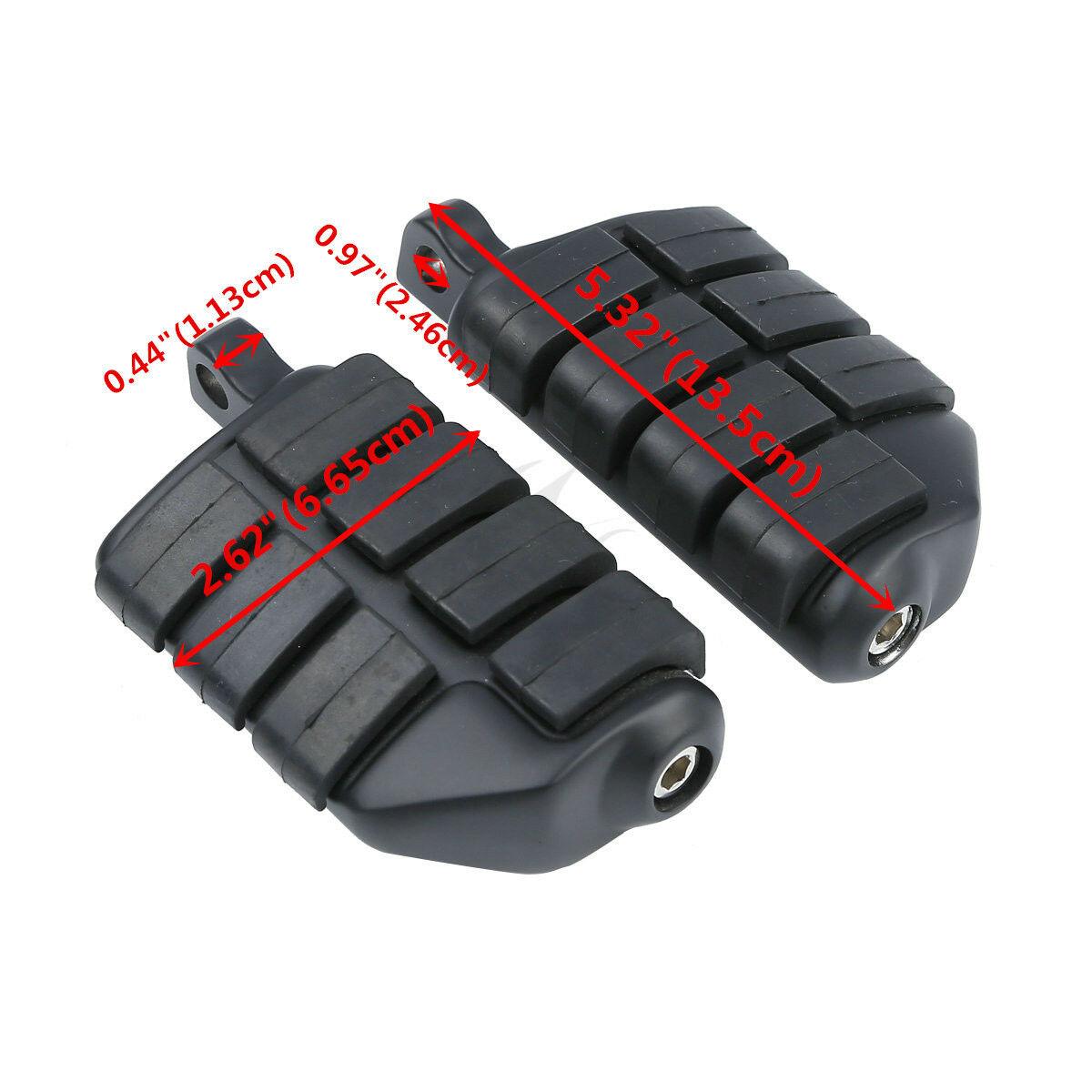 Matte Black Male Mount FootPegs Rest Fit For Harley Touring Road King Sportster - Moto Life Products