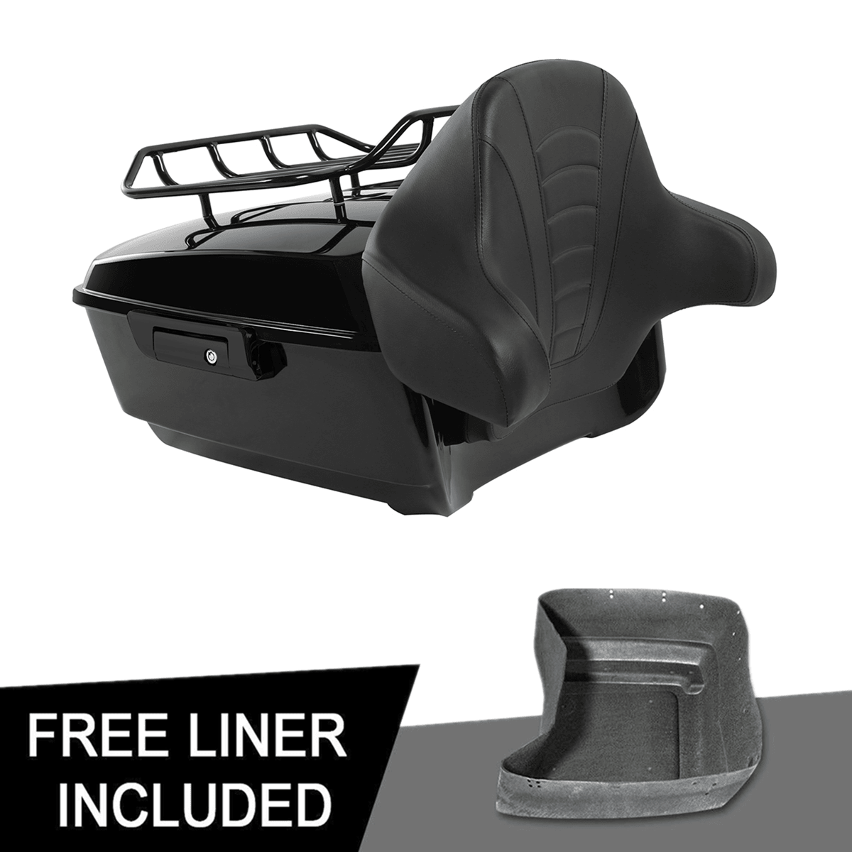 King Pack Trunk Pad Luggage Rack Fit For Harley Tour Pak Road King Glide 14-22 - Moto Life Products