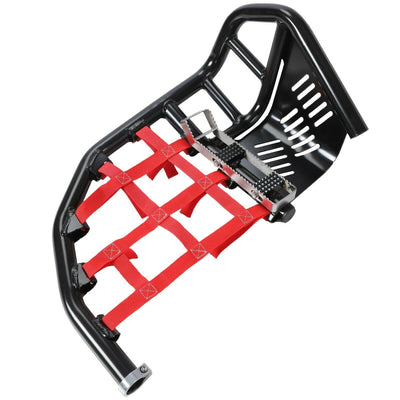 Nerf Bars Heel Gaurd Pair For Honda TRX 450 TRX450R Red Nets Black Nerf - Moto Life Products