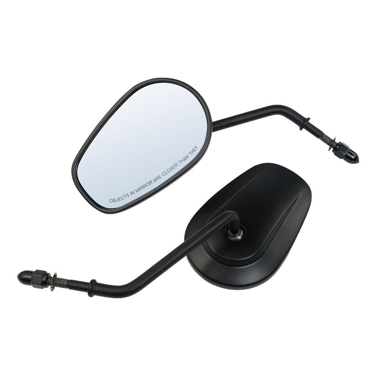 8mm Rear View Side Mirrors Fit For Harley Sportster XL883 1200 Touring Softail - Moto Life Products