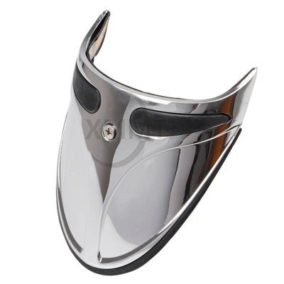 Fender Extension Mud Flap Trim Narrow For Harley Sportster 883 Dyna FXST Chrome - Moto Life Products