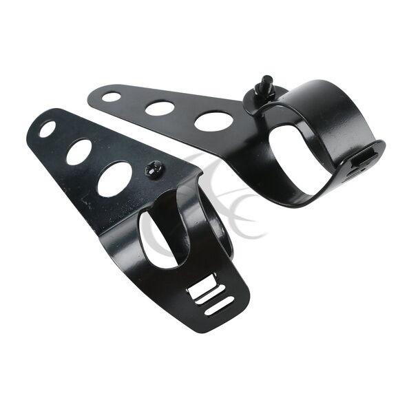 35mm-43mm Headlight Mount Bracket Motorcycle Fork Ear Chopper Cafe Racer Black - Moto Life Products