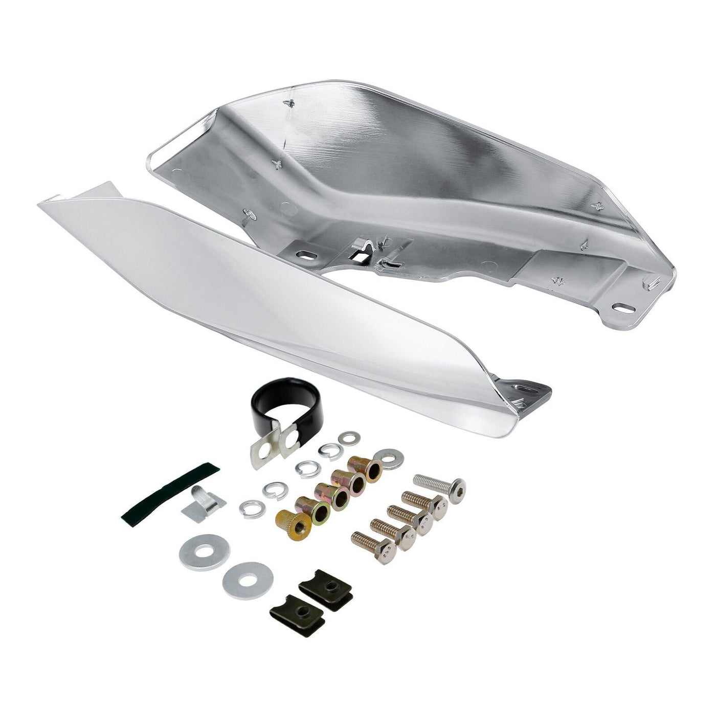 Chrome Mid Frame Air Deflectors Fit For Harley Touring Road Street Glide 17-21 - Moto Life Products