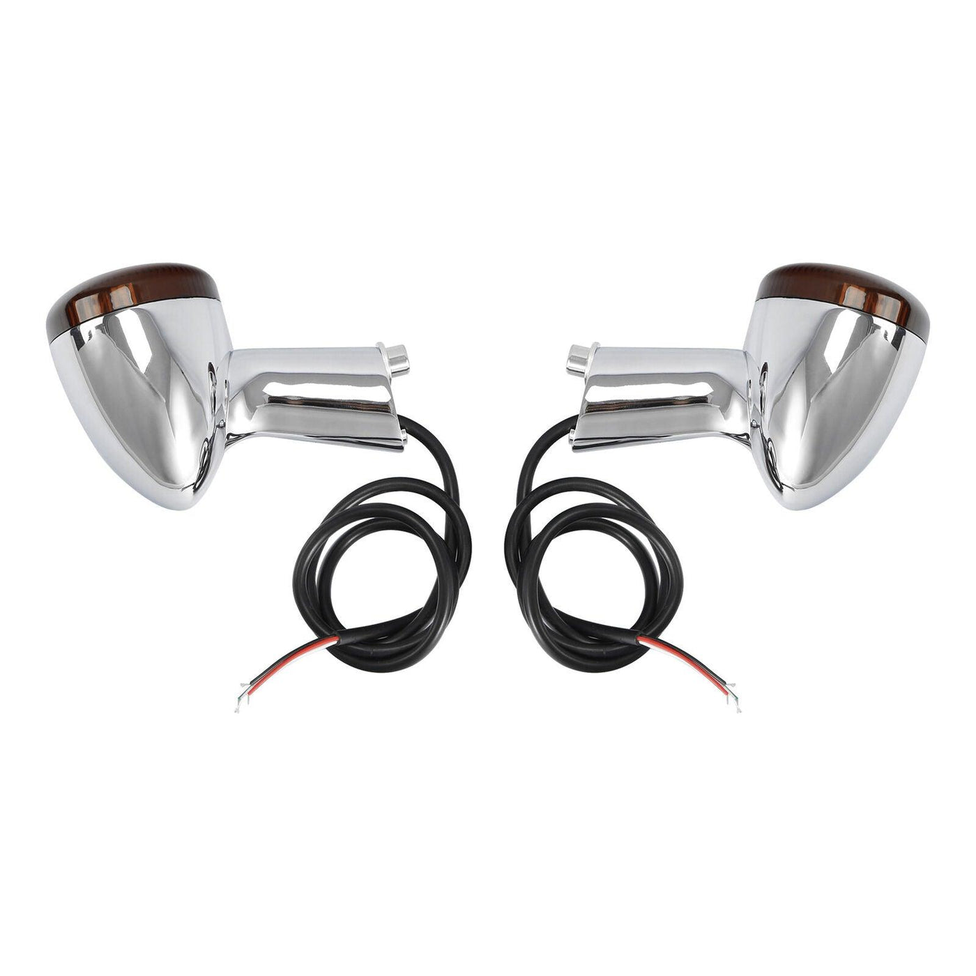 Chrome Rear Turn Signals LED Light Fit For Harley Sportster XL883 XL1200 1992-UP - Moto Life Products