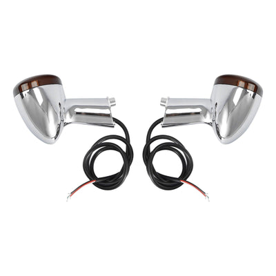 Chrome Rear Turn Signals LED Light Fit For Harley Sportster XL883 XL1200 1992-UP - Moto Life Products