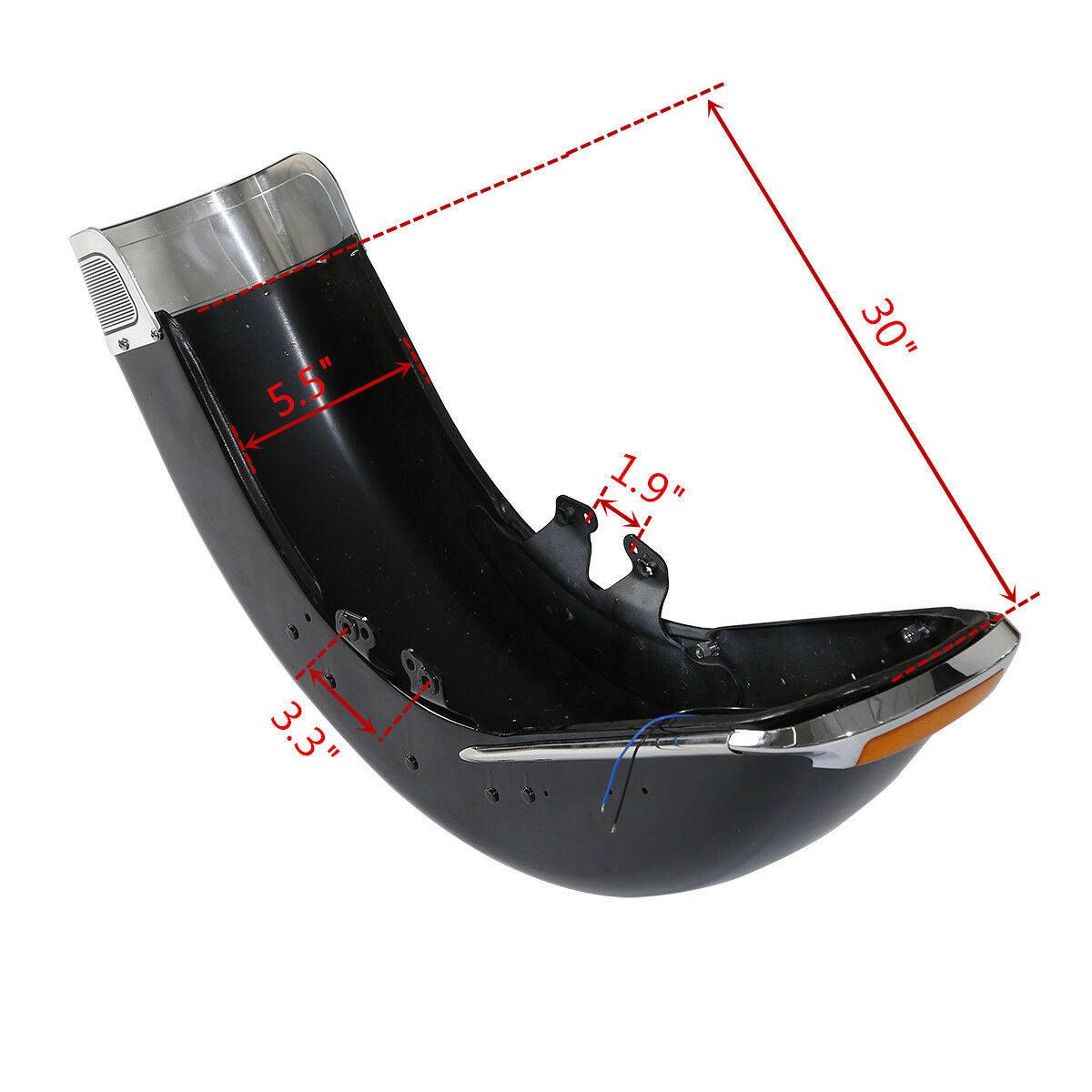 Front Fender Assembly Fit For Harley Electra Glide Ultra Limited Tri Glide 14-22 - Moto Life Products