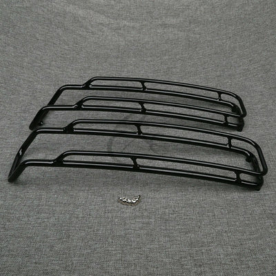 Black Saddlebag Lid Top Rail Guards For Harley Touring Road Glide 1994-2013 - Moto Life Products