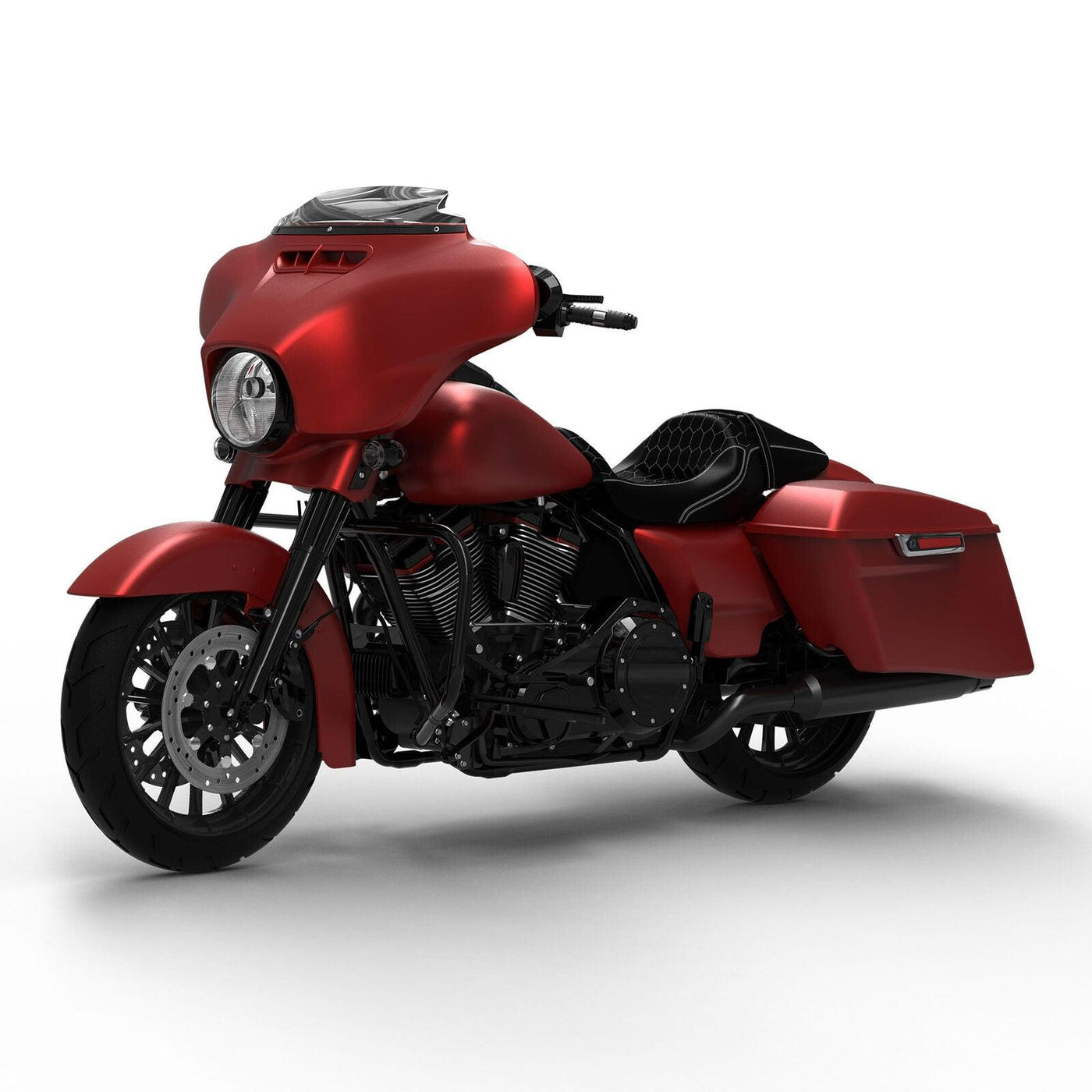 Fairings Bodywork Fit For Harley Street Glide Special 19 14-22 Wicked Red Denim - Moto Life Products