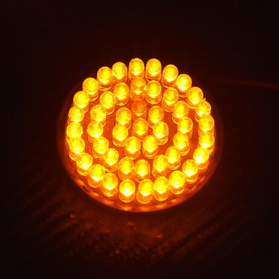 2'' Amber 1156 Bullet Turn Signal LED Light w/ Smoke Lens Cover Fit For Harley - Moto Life Products