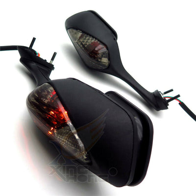 Smoke Turn Signals Mirrors For 2008-2019 Honda CBR 1000RR CBR1000RR Black - Moto Life Products