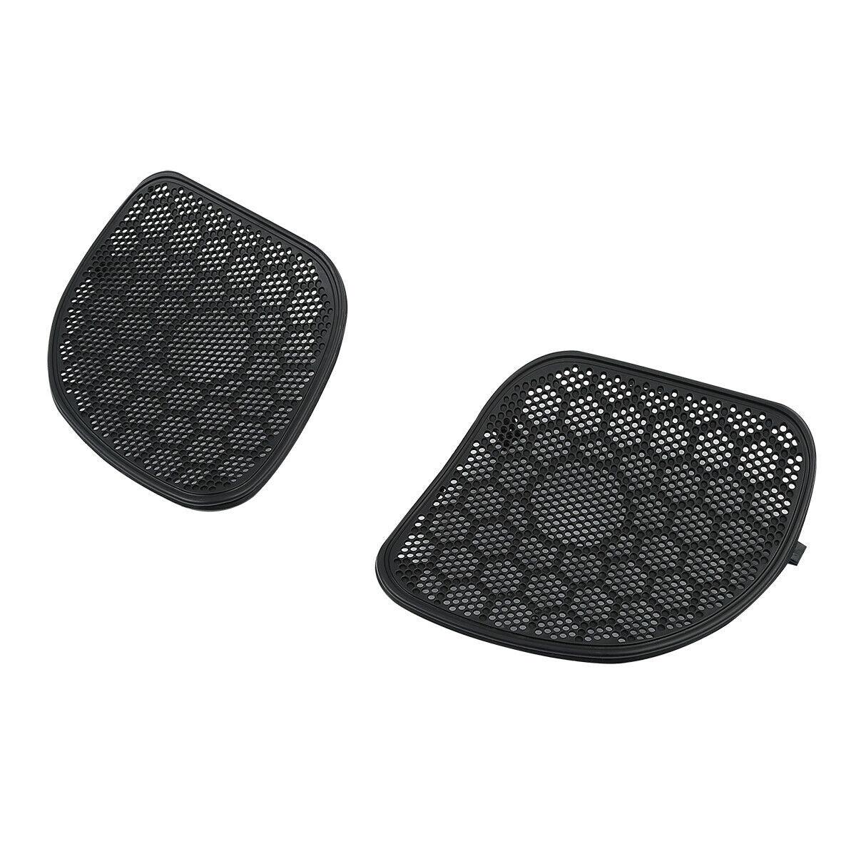 Black Trim Mesh Fairing Speaker Grilles Covers Fit For Harley Road Glide 15-22 - Moto Life Products