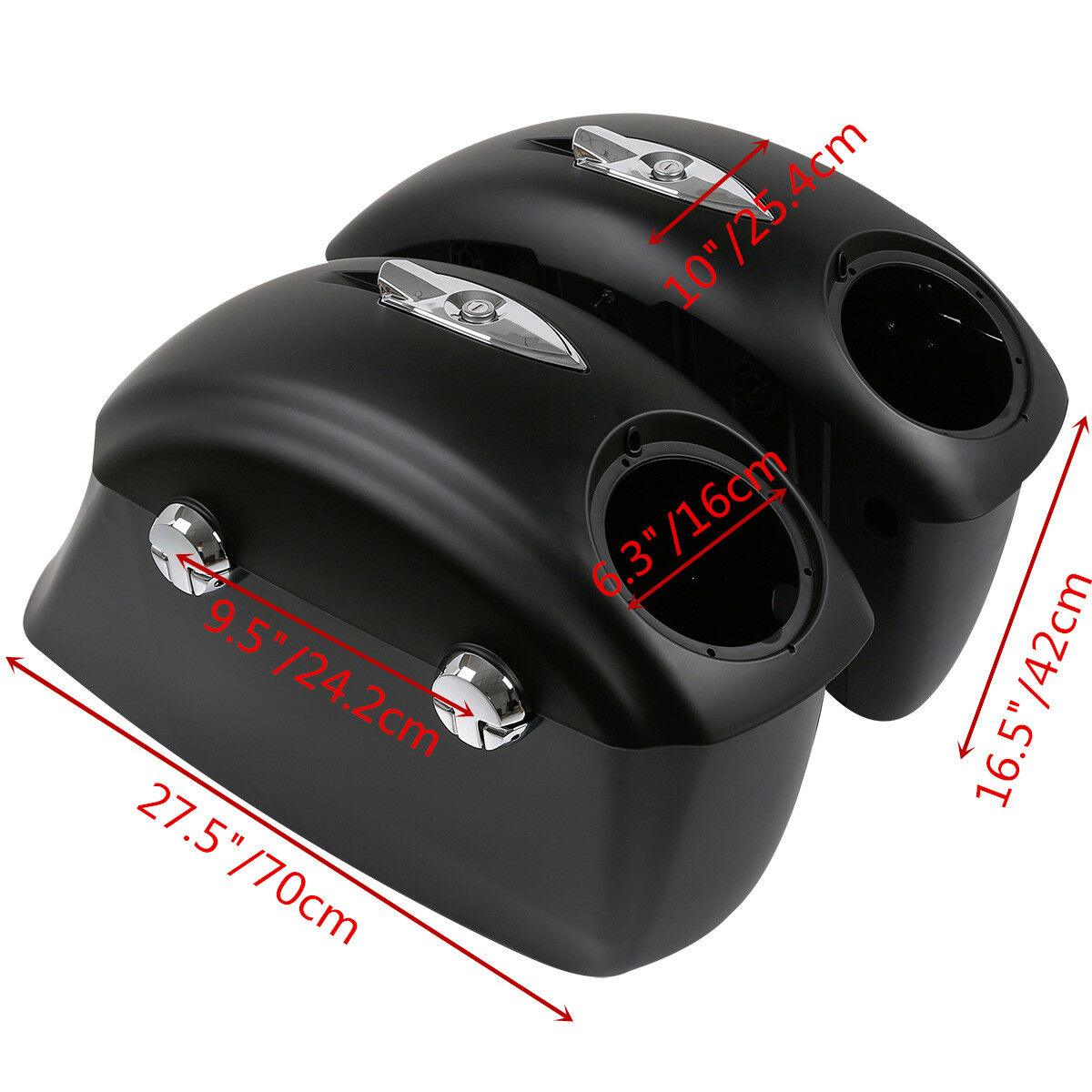 Matt Black Saddlebag Audio Lid Electronic Latch For Indian Chieftain Roadmaster - Moto Life Products